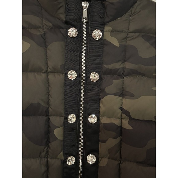 Ciao Milano Lia Puffer Jacket Camo Women's Small Camo Pattern Full Zipper - Picture 3 of 7